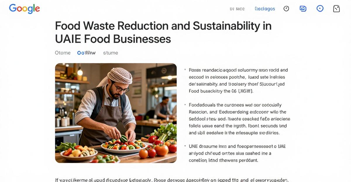Food Waste Reduction Strategies for Sustainability in UAE's Food and Beverage Industry