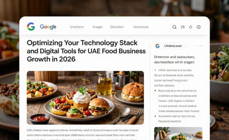 Optimizing Your Technology Stack and Digital Tools for UAE Food Business Growth in 2026
